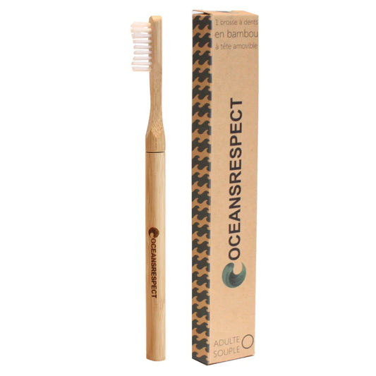 Brosse à dents en bambou avec tête interchangeable - Soft