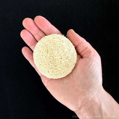 Disque en luffa exfoliant pour le visage