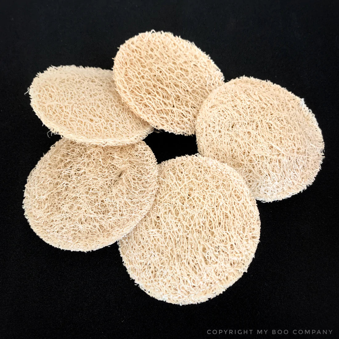 Disque en luffa exfoliant pour le visage