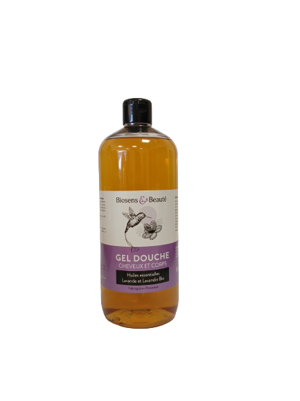 Gel douche bio cheveux & corps – Lavande
