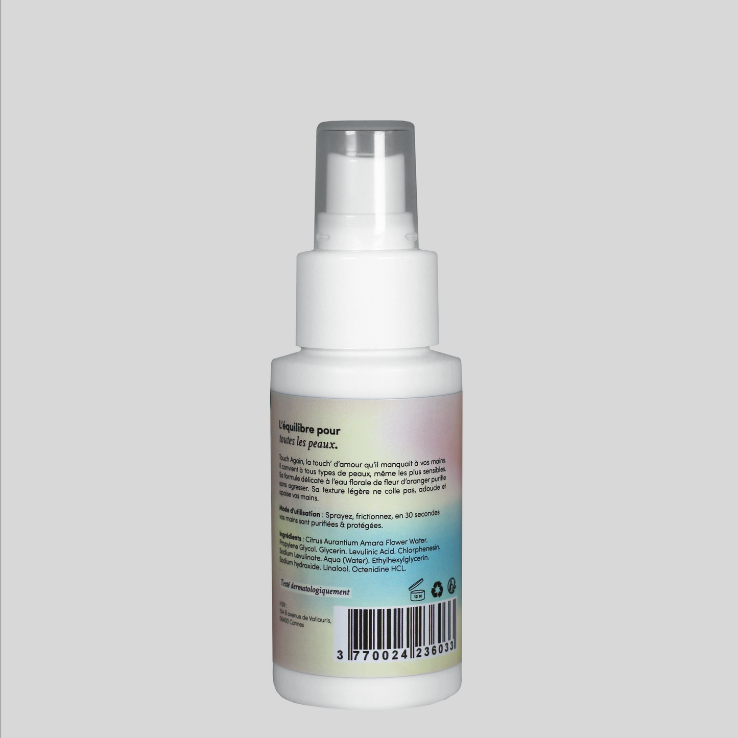 Touch'Again | Spray nettoyant sans alcool | 50ml