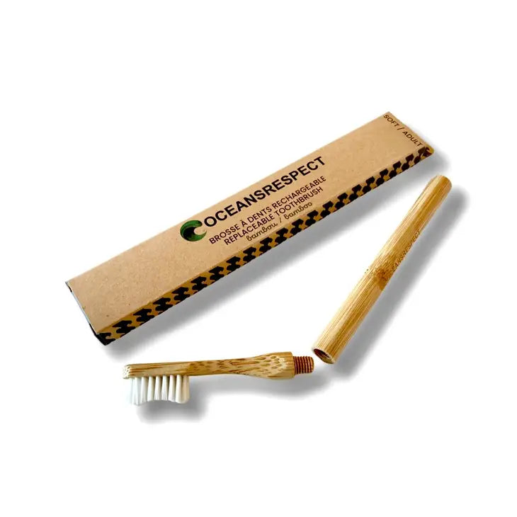 Brosse à dents en bambou avec tête interchangeable - Soft