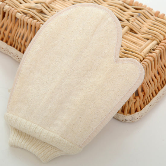 Gant de bain exfoliant en fibre de chanvre