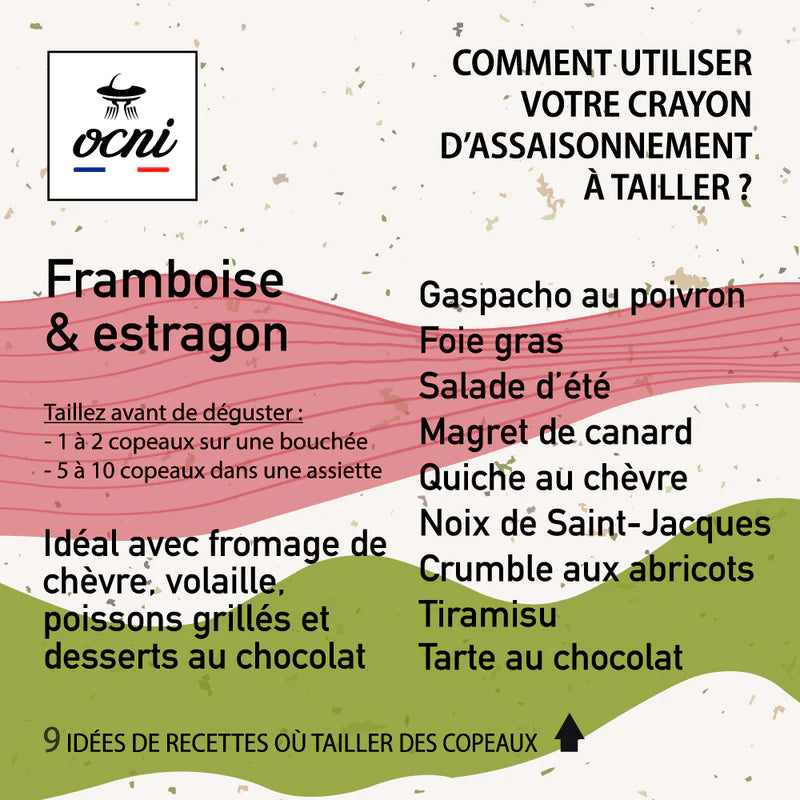 Assaisonnement à tailler | coffret 3 crayons | Les Fruitées! | PAMPLEMOUSSE / FRAMBOISE / FRUIT DE LA PASSION