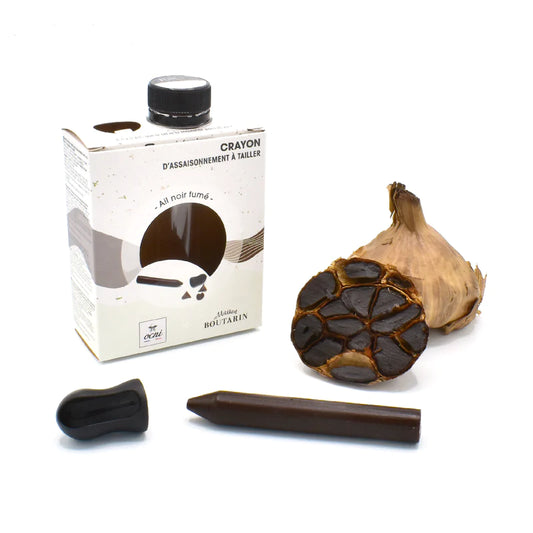 Assaisonnement à tailler | coffret 1 crayon | Ail noir fumé (bio)