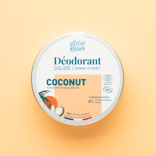 Déodorant solide coconut 50g | avec sa spatule en bois