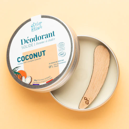 Déodorant solide coconut 50g | avec sa spatule en bois
